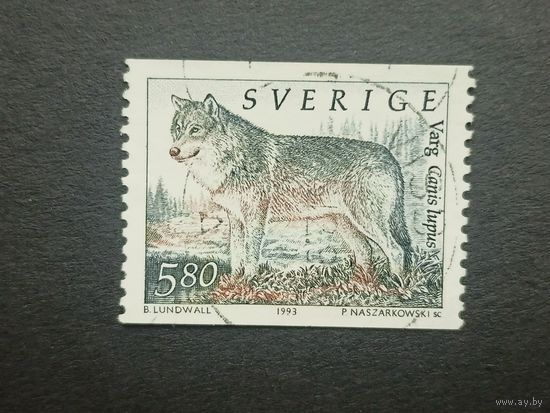 Швеция 1993. Дикие животные