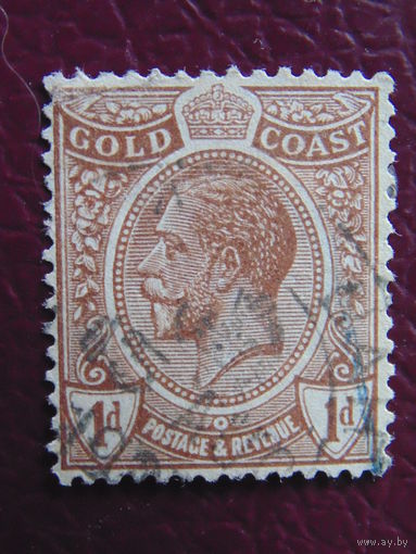 Британская колония- Золотой Берег 1908 г. Король  Эдуард VII.