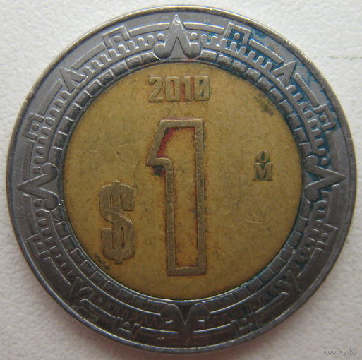 Мексика 1 песо 2010 г. (g)