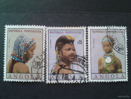 Ангола, колония Португалии 1961 женские прически