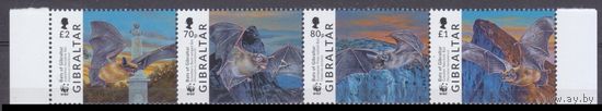 2017 Гибралтар 1832-1835strip Летучие мыши 11,70 евро
