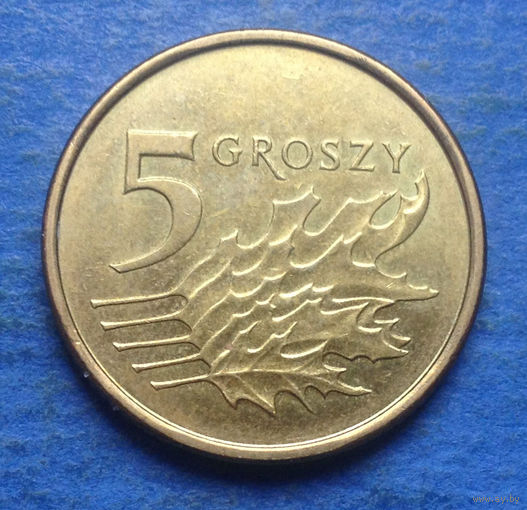 Польша 5 грошей 2017