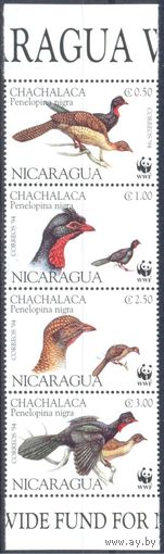 Никарагуа 1994 WWF. Фауна. Птицы, 4 марки