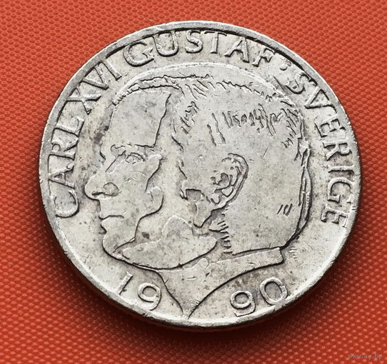 126-11 Швеция, 1 крона 1990 г.