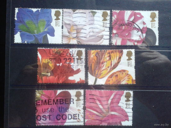 Англия 1997 Цветы Михель-9,8 евро гаш