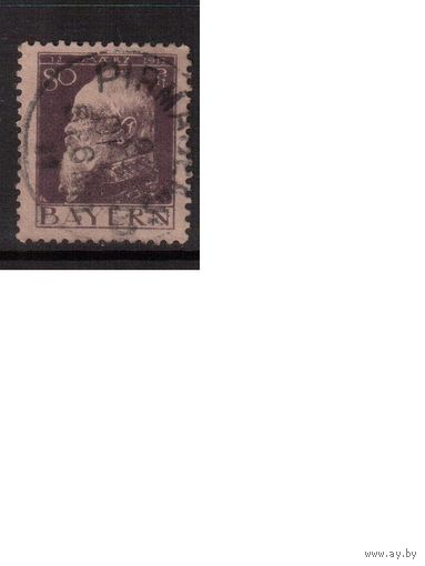 Германия(Бавария)-1911,(Мих.85)  гаш.  , тип. I,   Принц-регент Леопольд(кат.30,0 е), (2)