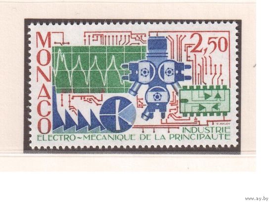 Монако-1987(Мих.1830)  ** , Техника ,Электроника