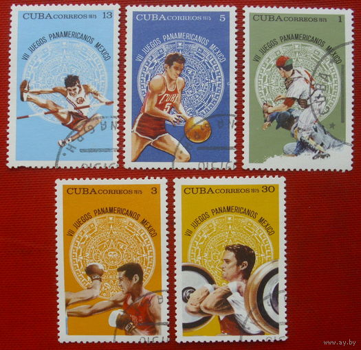 Куба. Спорт. ( 5 марок ) 1975 года. 4-3.