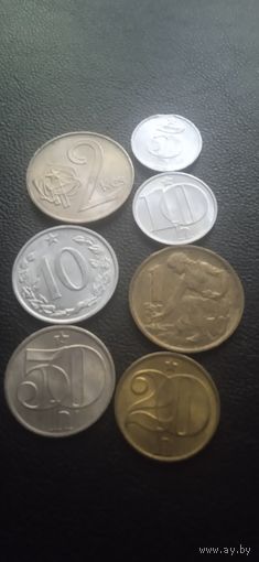 Чехословакия 7 монет одним лотом