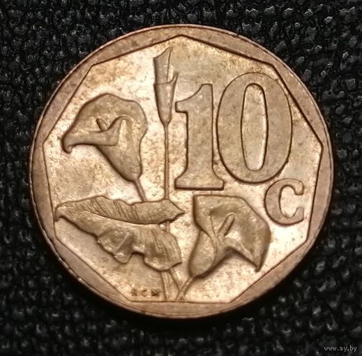 10 центов 2000 "SOUTH AFRICA" сверху
