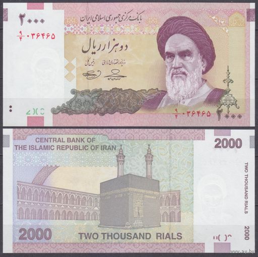 Иран 2000 риалов 2005 UNC P 144