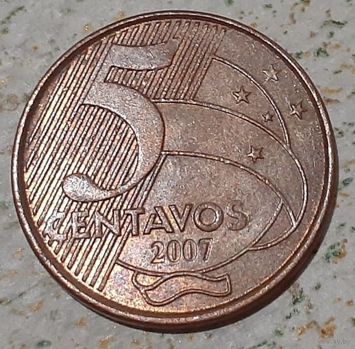 Бразилия 5 сентаво, 2007 (9-1-17)