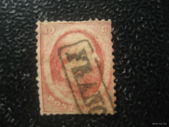 Нидерланды номер 5 1864 состояние на фото