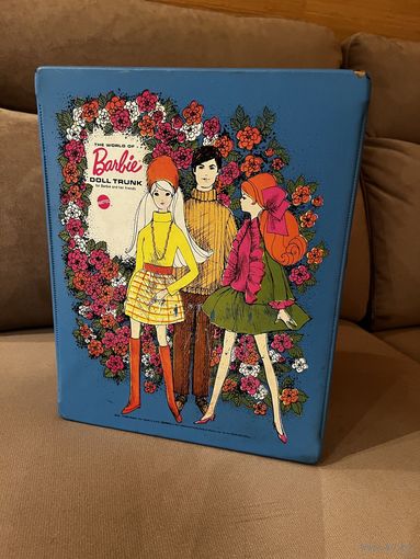 Чемоданчик для кукол Барби винтажный 1969 год