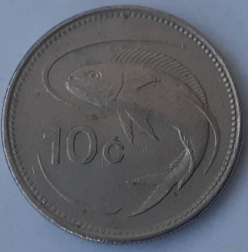 Мальта 10 центов, 1986 (4-13-48)