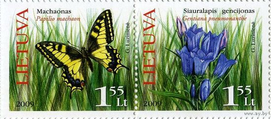 Насекомые и бабочки, Фауна, Флора, Цветы Литва 2009 **