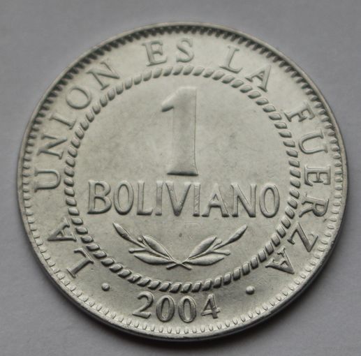 Боливия, 1 боливиано 2004 г.