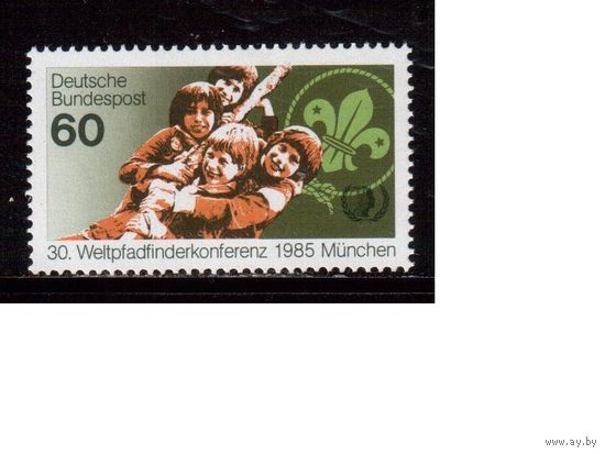 Германия(ФРГ)-1985,(Мих.1254), ** , Скауты