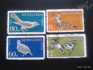 Болгария 1959 птицы  Mi-5,5 евро гаш. полная серия 6 марок
