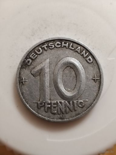 ГДР 10 пфеннингов 1949 год А