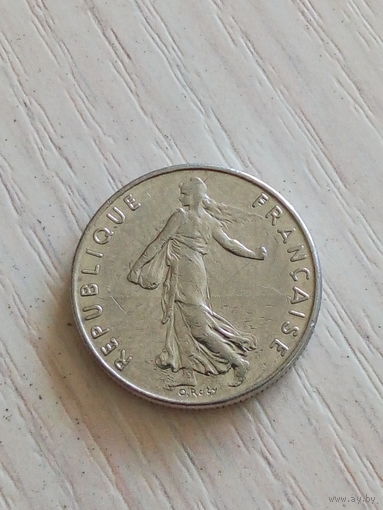Франция 1/2 франка 1984г.