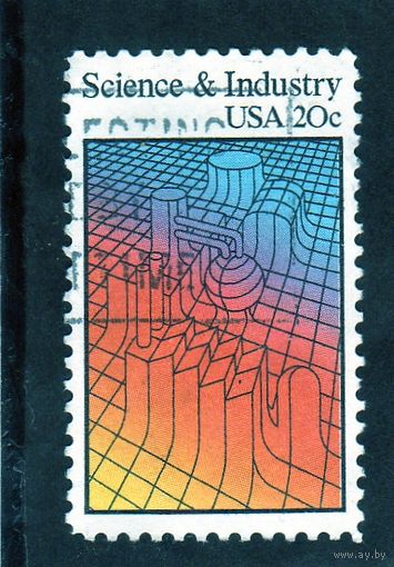 США. Ми-1613. 3-мерная графика. Серия: Наука и промышленность.1983.