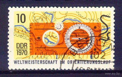 1970 ГДР. ЧМ по спортивному ориентированию
