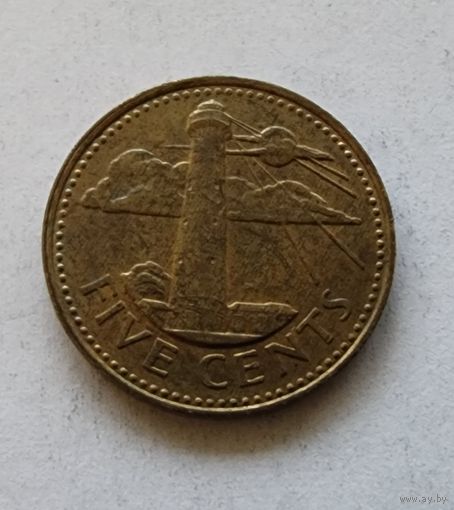 Барбадос 5 центов, 1996