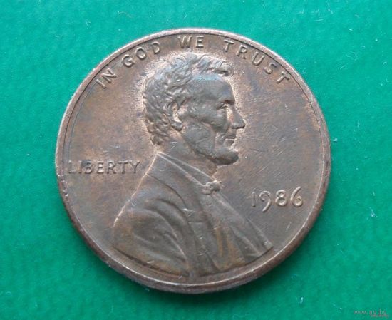 1 цент США 1986 г.в.