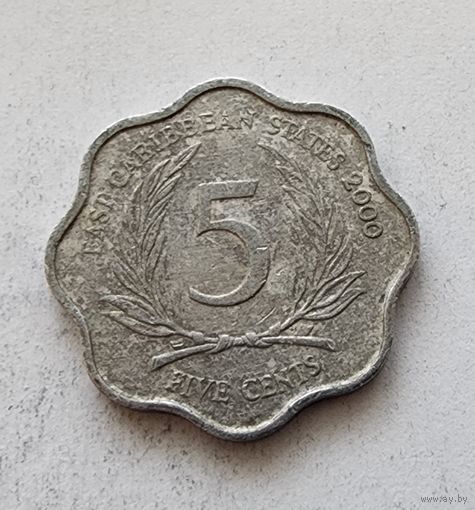 Восточные Карибы 5 центов, 2000