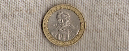 Чили 100 песо 2009/биметалл(Ab)