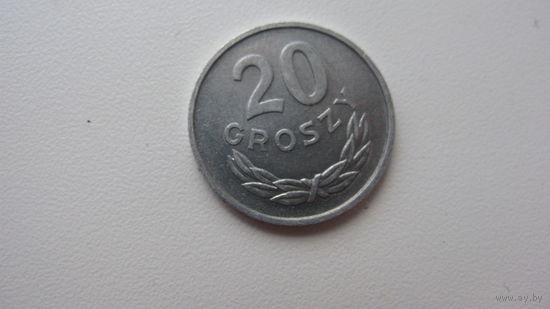 . Польша 20 грошей 1966 ( Состояние СУПЕР )