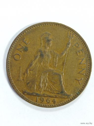 Великобритания 1 пенни, 1964 г.