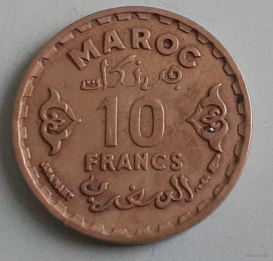 Марокко 10 франков,1952 (10-2-32(в))