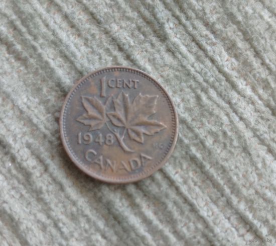 Werty71 Канада 1 цент 1948 Георг 6