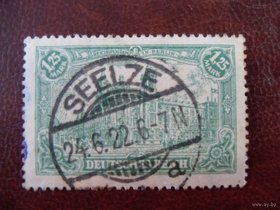DR Mi.113  / Рейх. Германия. 1920 (Mi.-2.4 euro) Wz.1 см.описание