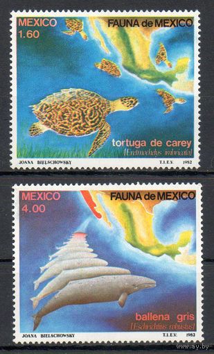 Фауна Мексика 1982 год серия из 2-х марок