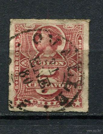 Чили - 1877 - Колумб 5С - [Mi.15] - 1 марка. Гашеная.  (Лот 65Dt)