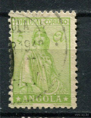 Португальские колонии - Ангола - 1932/1946 - Жница 5A - [Mi.249] - 1 марка. Гашеная.  (Лот 108AZ)
