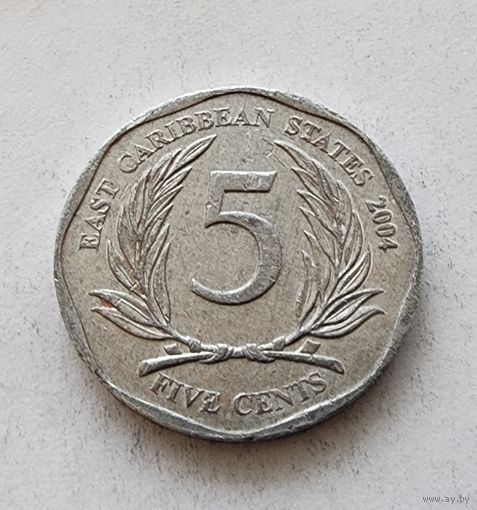 Восточные Карибы 5 центов, 2004