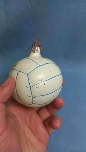 Елочная игрушка Волейбольный мяч СССР крупная