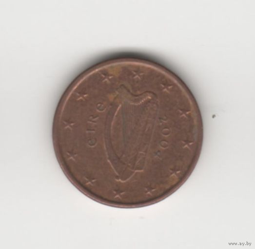 1 евроцент Ирландия 2004 Лот 8231