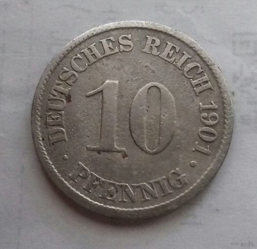 10 пфеннигов, Германия 1901 A