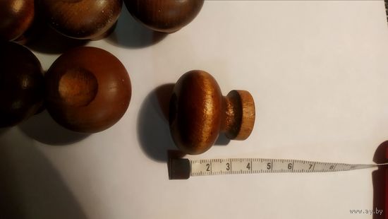 Ручка мебельная деревянная (комплект 9 штук)