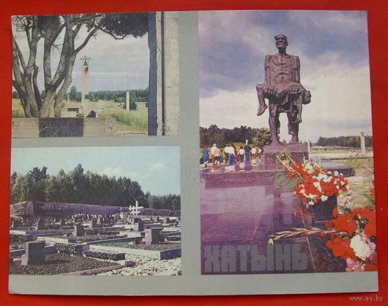 Мемориальный комплекс " Хатынь".  Чистая. 1988 года. Фото Манцветова. 14х18 см. 457.