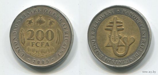 Западная Африка. 200 франков (2005)