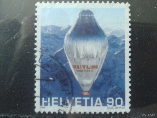 Швейцария 1999 Воздушный шар Михель-1,1 евро гаш