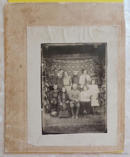 Фото "Большая семья" (12*16 см без паспарту), 1924 г.