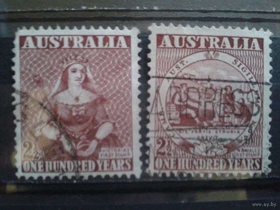 Австралия 1950 100 лет австралийским маркам полная серия
