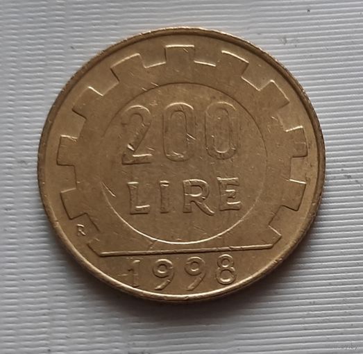 200 лир 1998 г. Италия